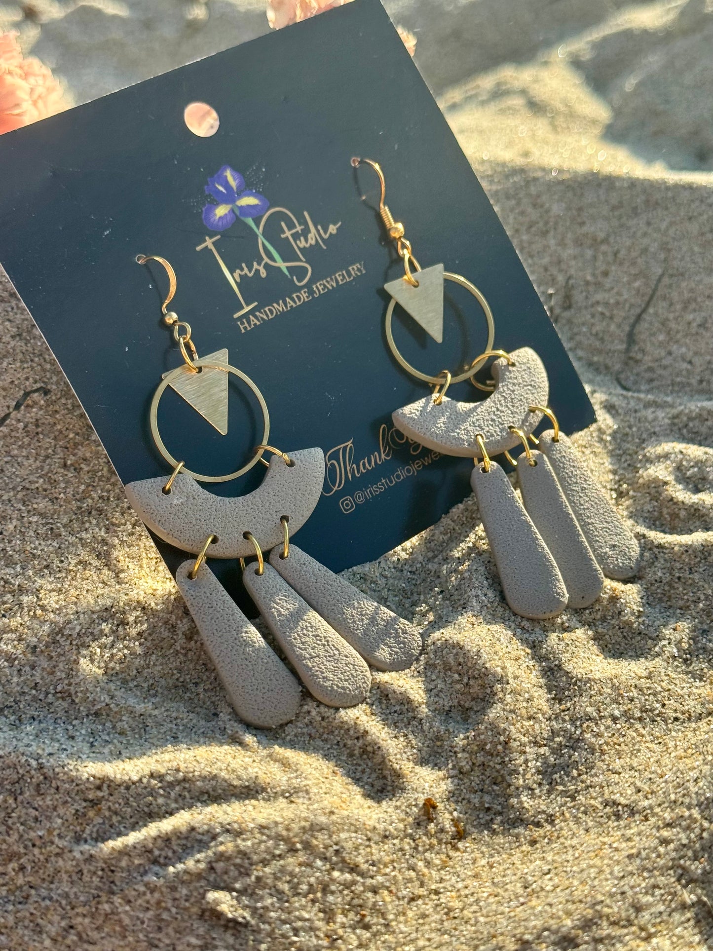 Boho Fringe Chandelier Earrings - Handmade Statement Jewelry