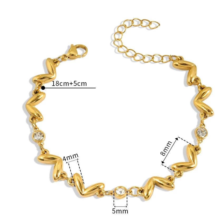Heart Link Bracelet