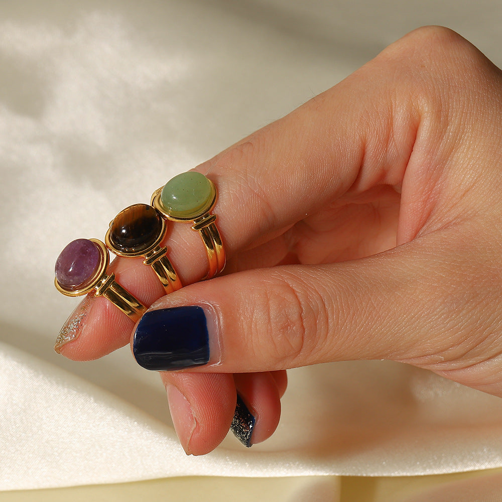 Natural Stone Rings