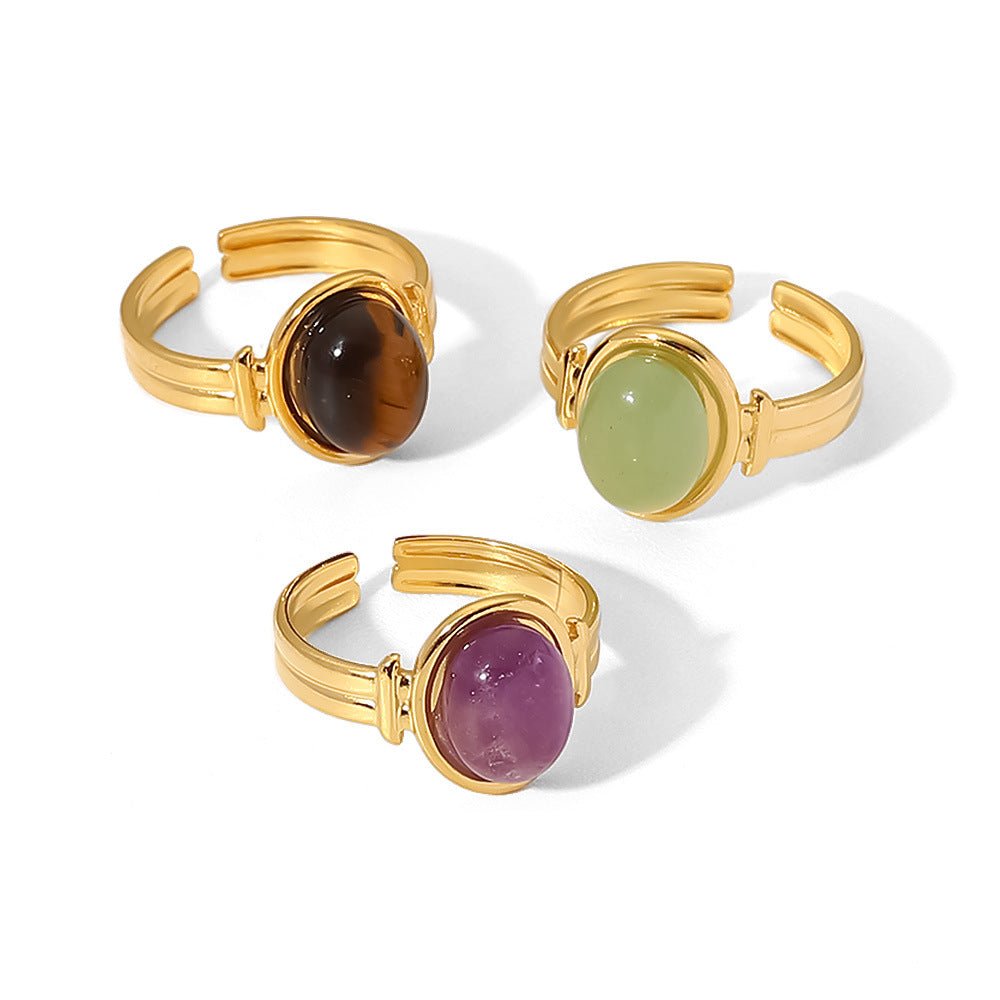 Natural Stone Rings
