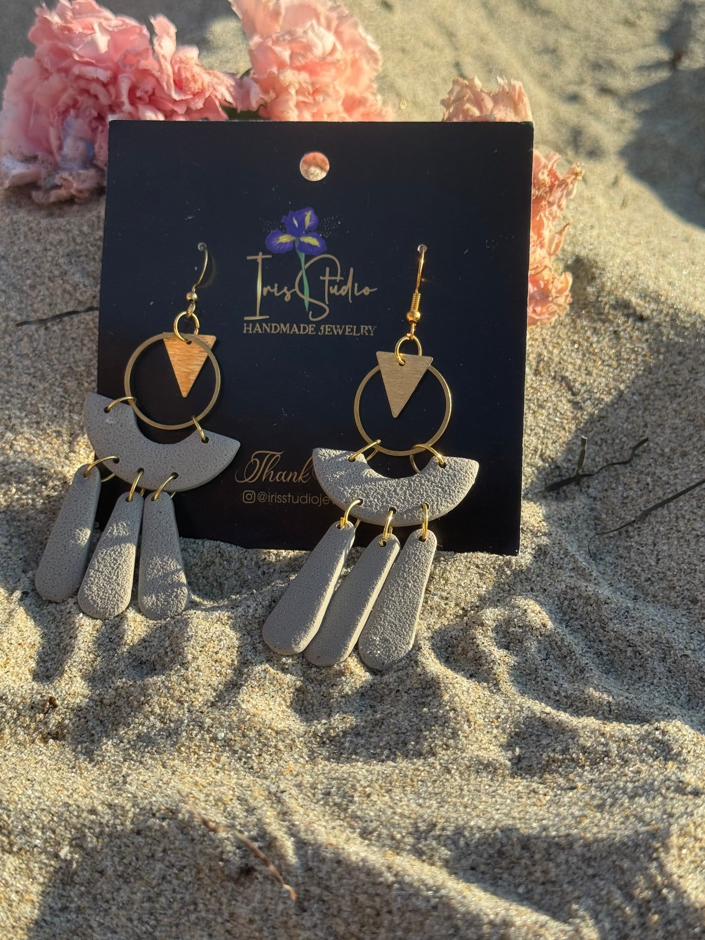 Boho Fringe Chandelier Earrings - Handmade Statement Jewelry