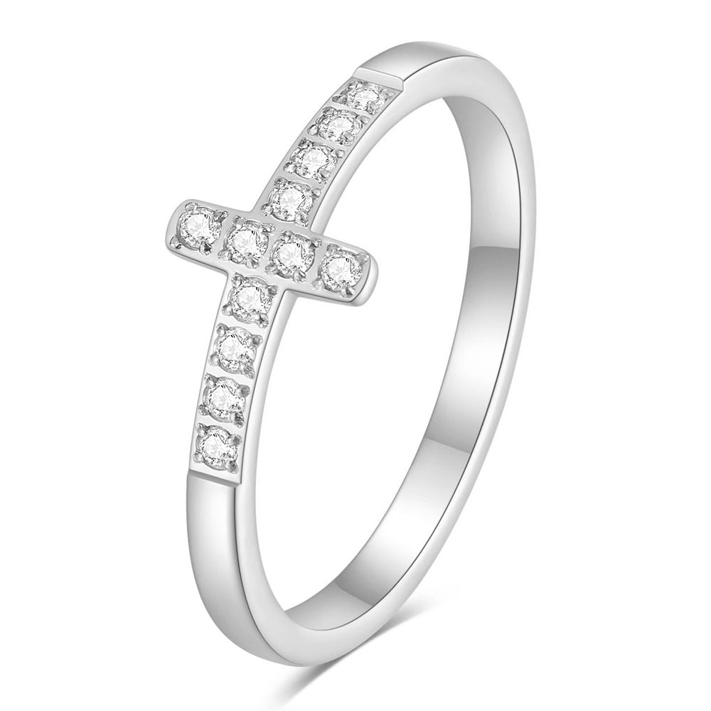 Diamond Faith Ring - Gold