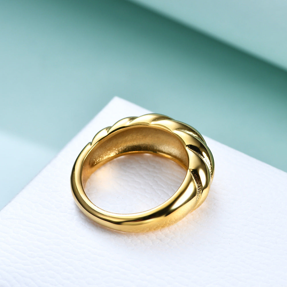 Golden Braid Ring