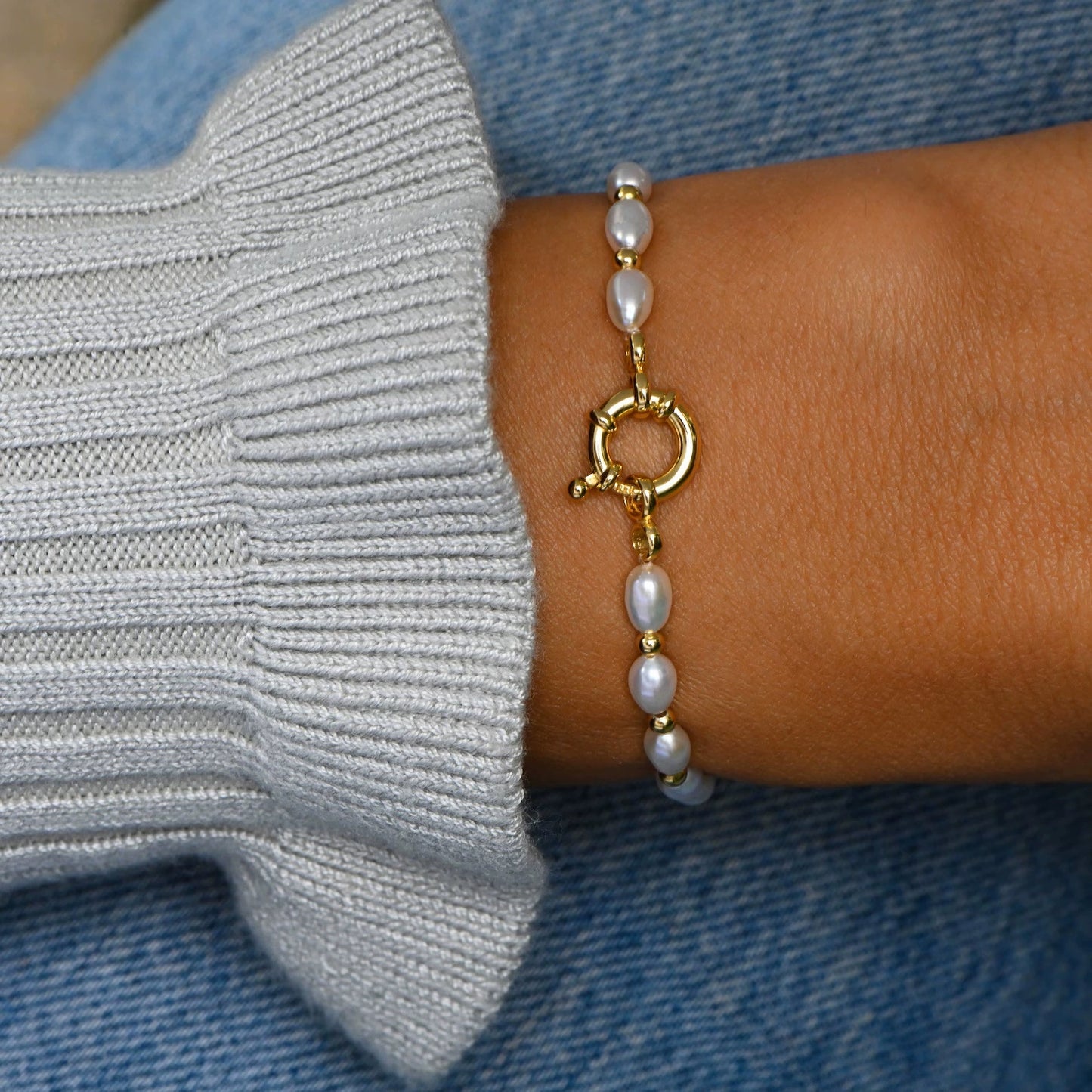 Pearl Toggle Bracelet