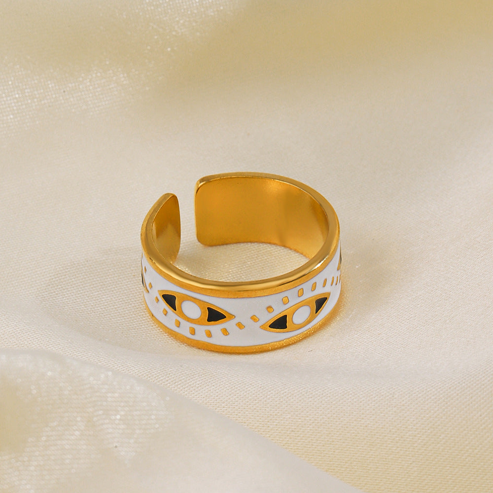 Black Celestial Evil Eye Ring