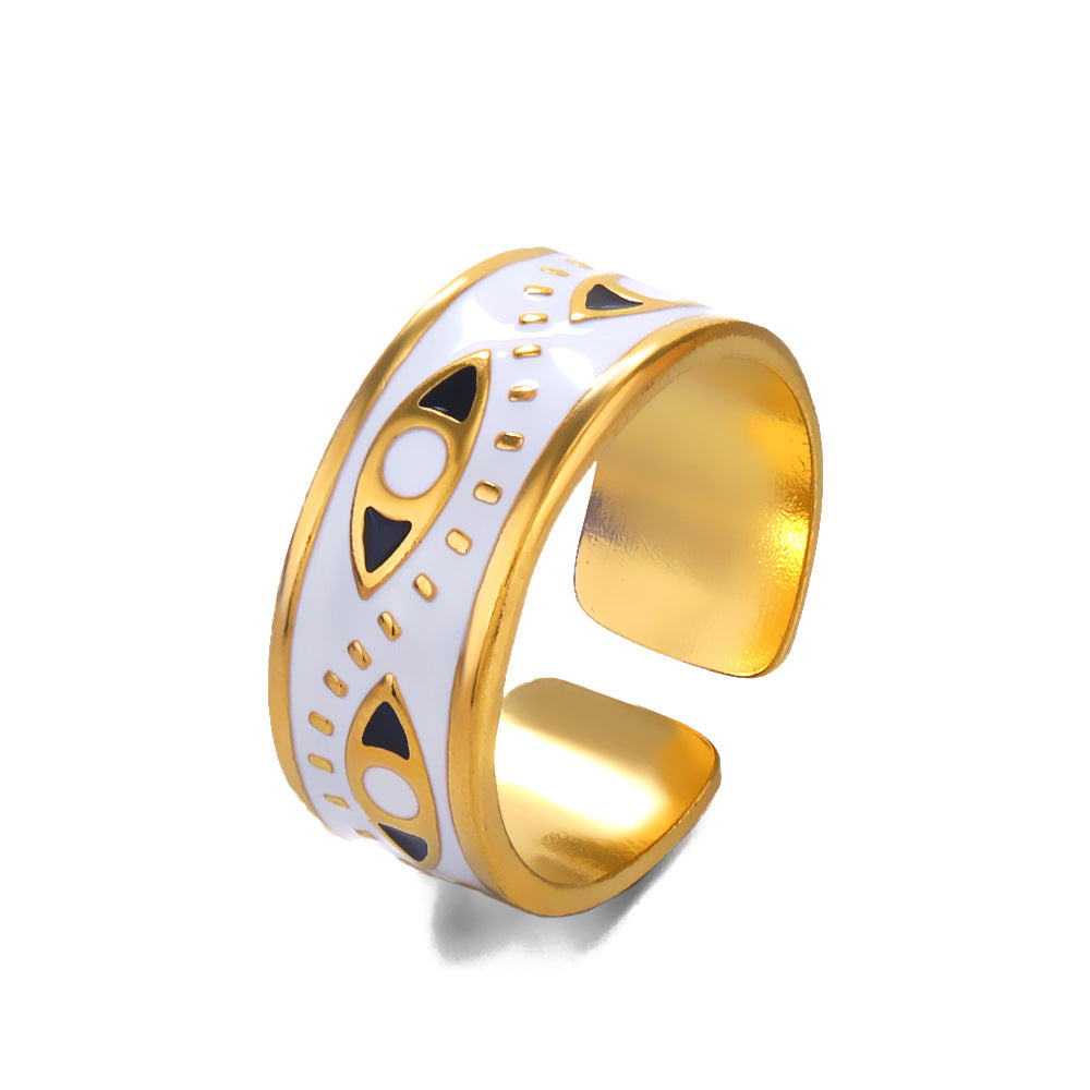 Black Celestial Evil Eye Ring