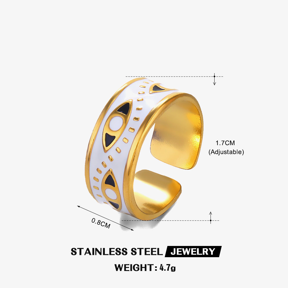 Black Celestial Evil Eye Ring