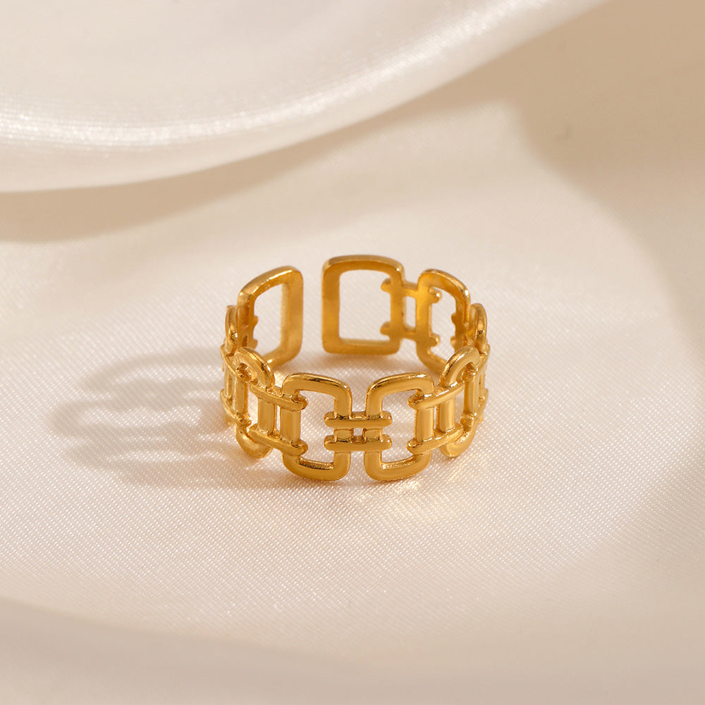 Golden Grid Ring