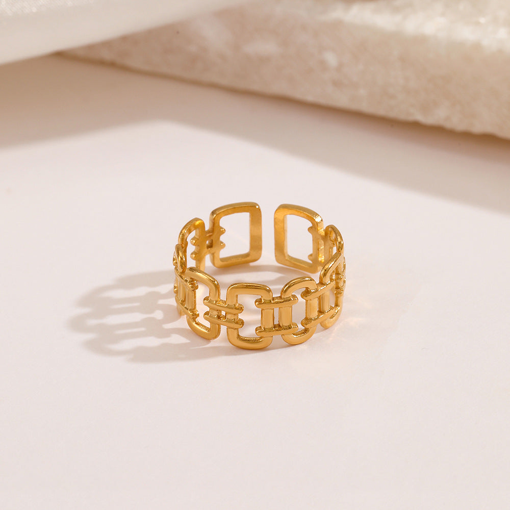 Golden Grid Ring