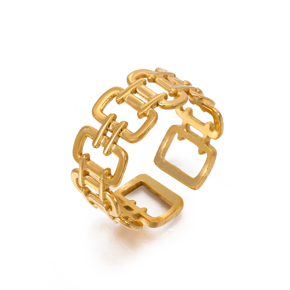 Golden Grid Ring
