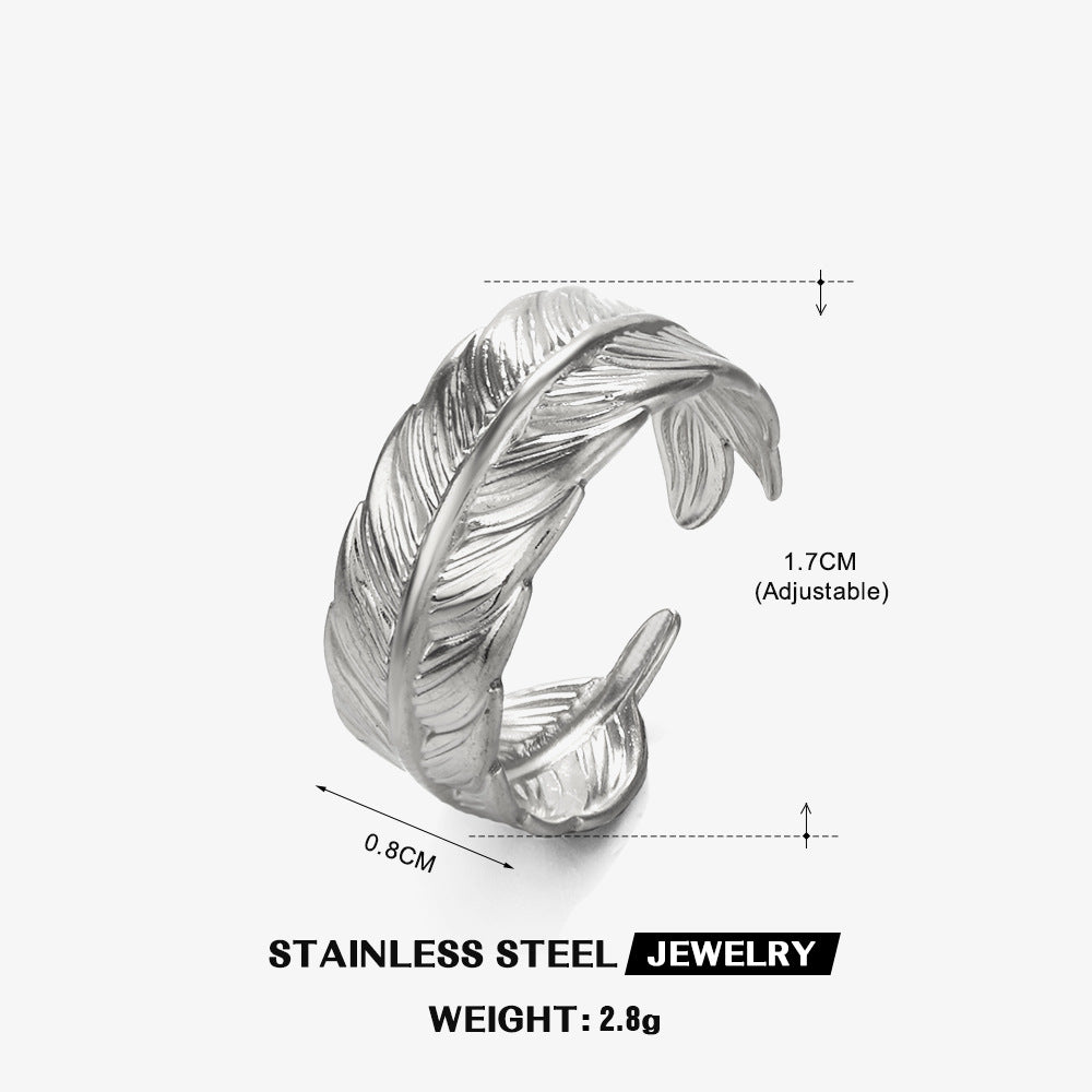 Golden Feather Ring