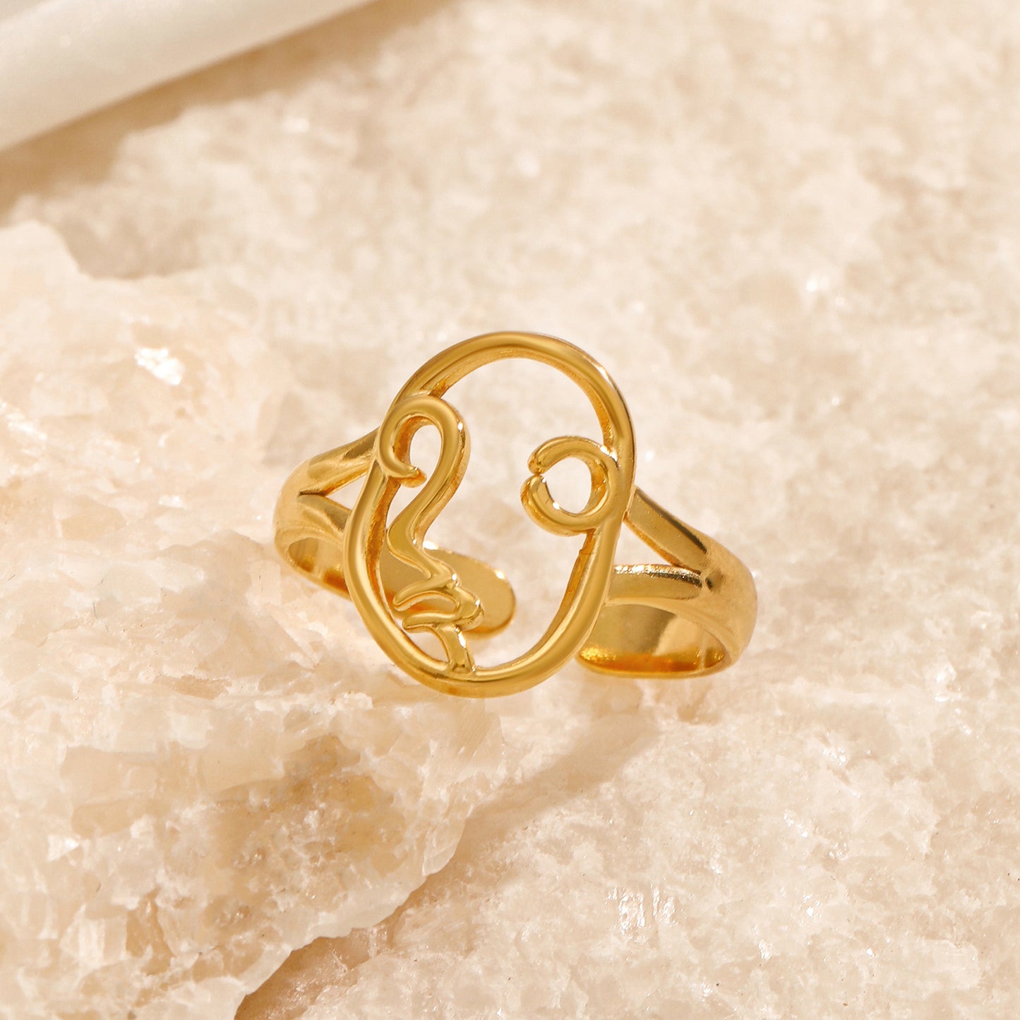 Portrait Silhouette Ring