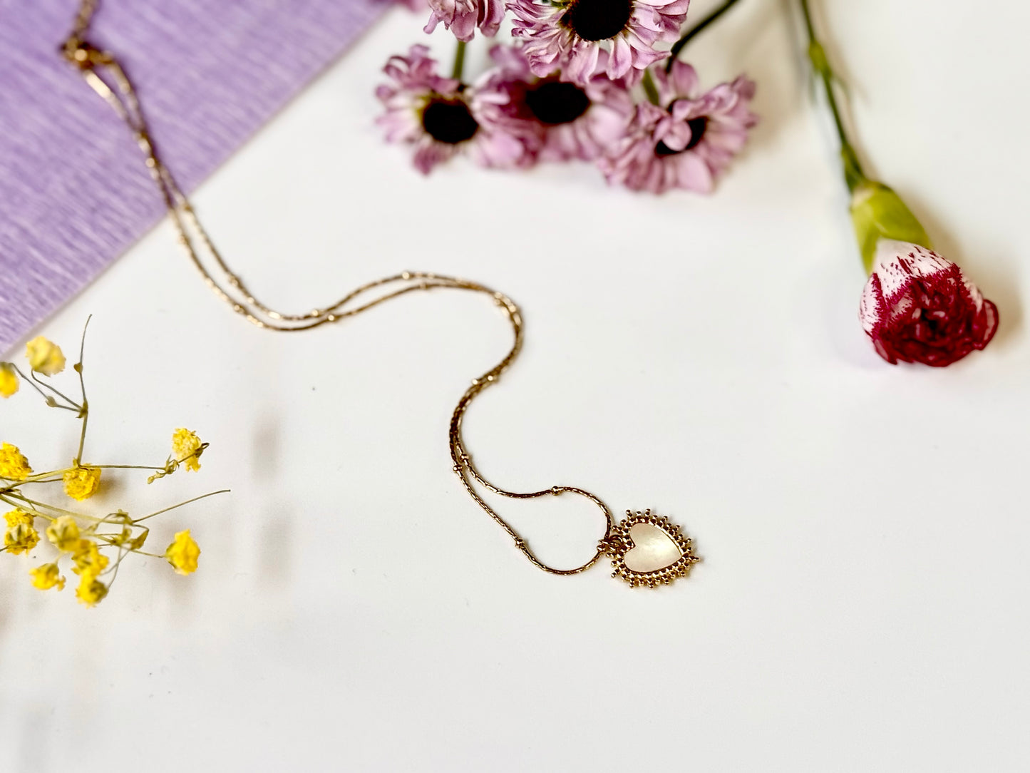 Boho Heart Pendant Necklace