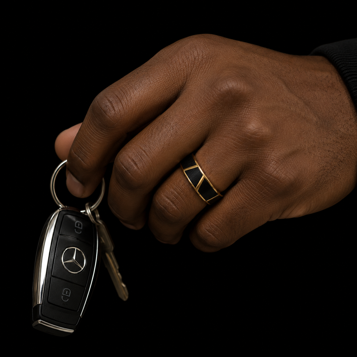 Contrast Band Ring | Waterproof Stainless Steel | Tarnish Resistant | Hypoallergenic