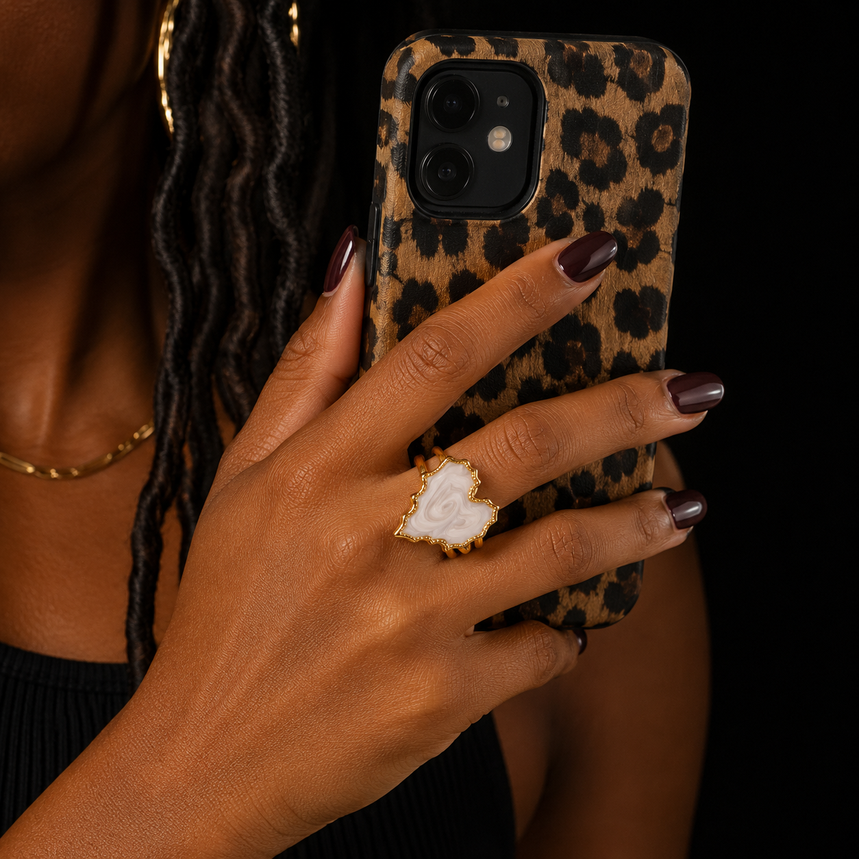 Ivory Heart Statement Ring