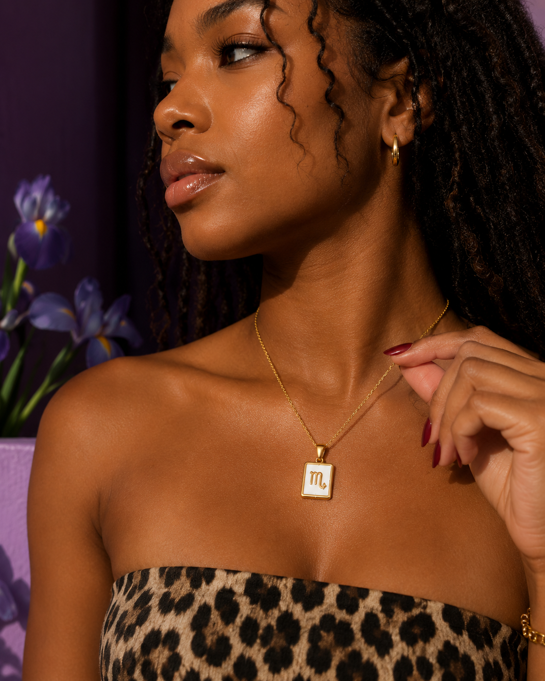 Celestial Glow Zodiac Pendant Necklace