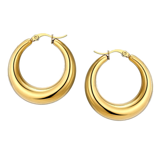 Gold Dune Hoops