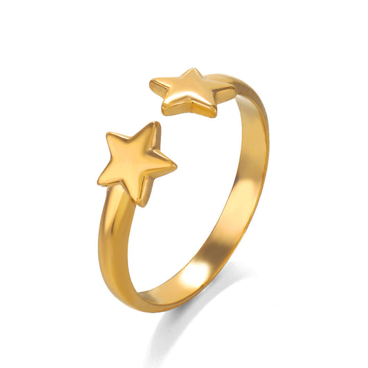 Twin Star Ring