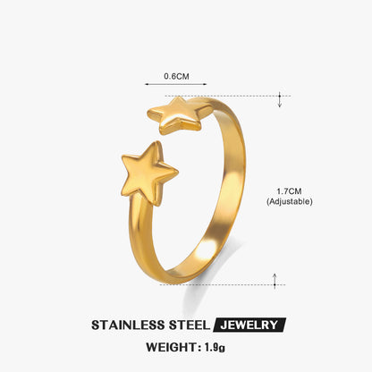 Twin Star Ring