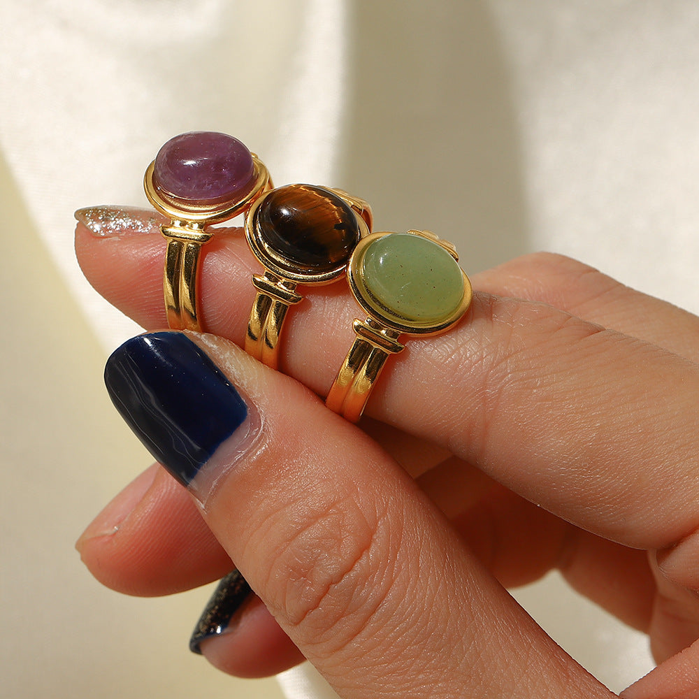 Natural Stone Rings