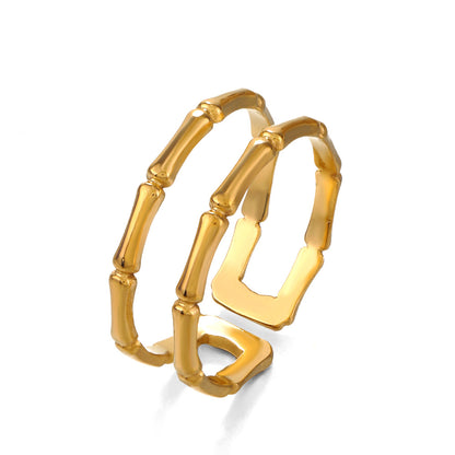 Bamboo Groove Ring