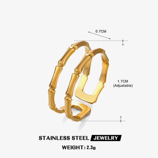 Bamboo Groove Ring