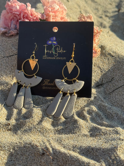 Boho Fringe Chandelier Earrings - Handmade Statement Jewelry
