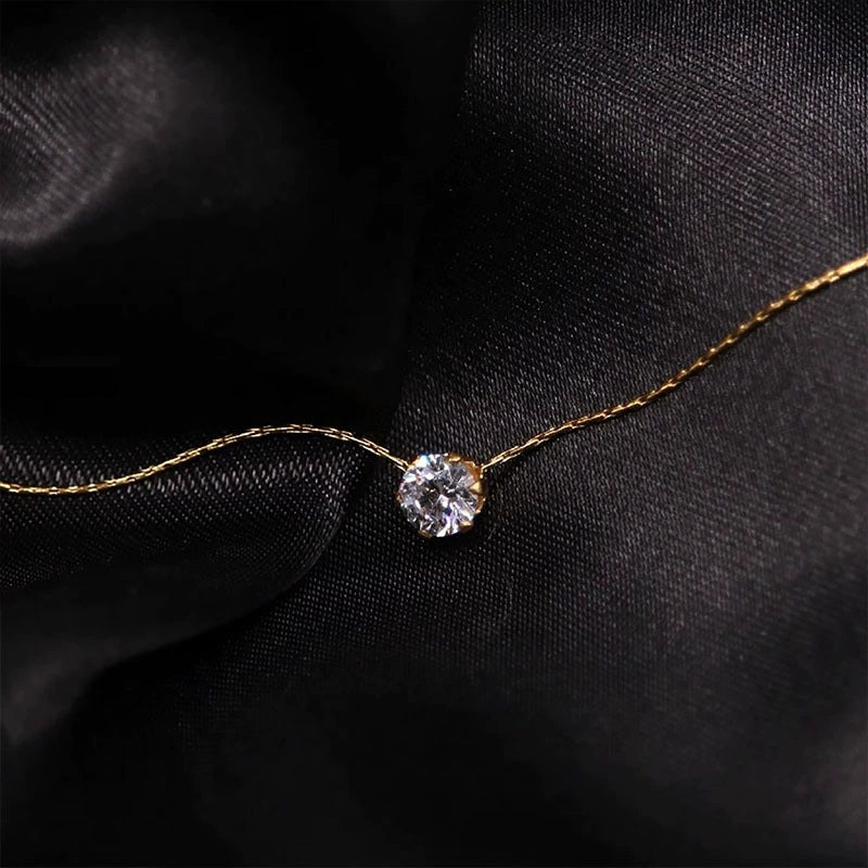 Solitary Sparkle Necklace