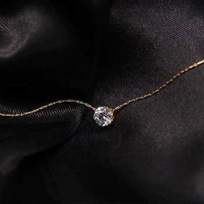 Solitary Sparkle Necklace