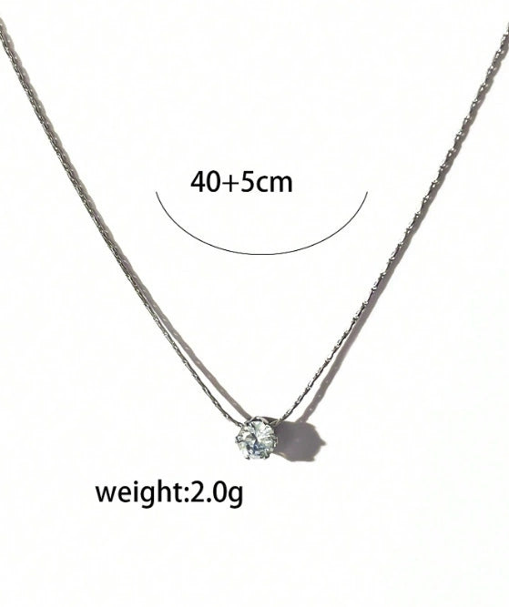 Solitary Sparkle Necklace