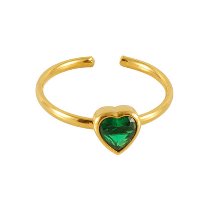 Zirconia Adjustable Love Ring