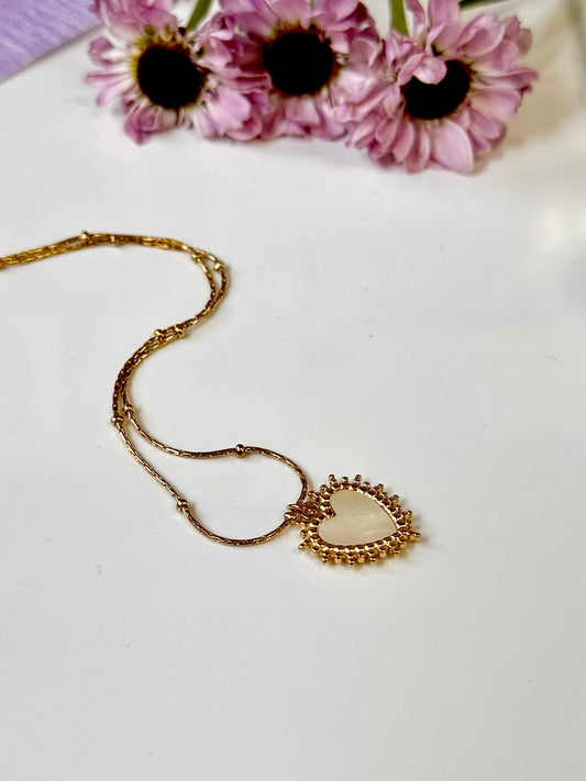 Boho Heart Pendant Necklace