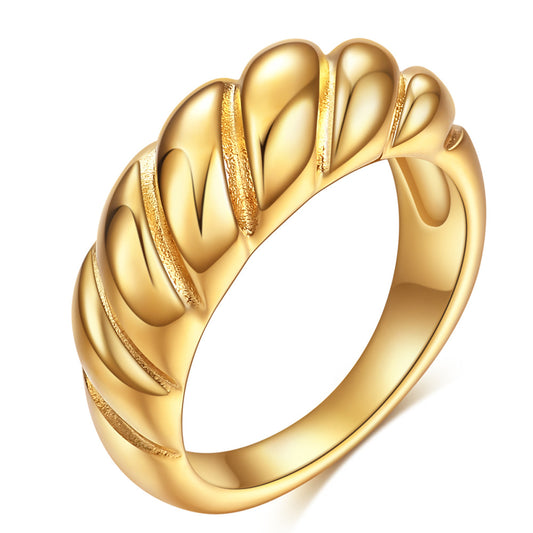Golden Braid Ring