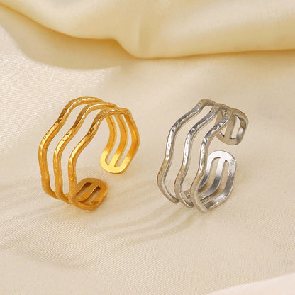 Golden Waves Ring