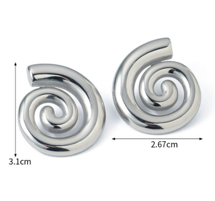 Golden Spiral Studs