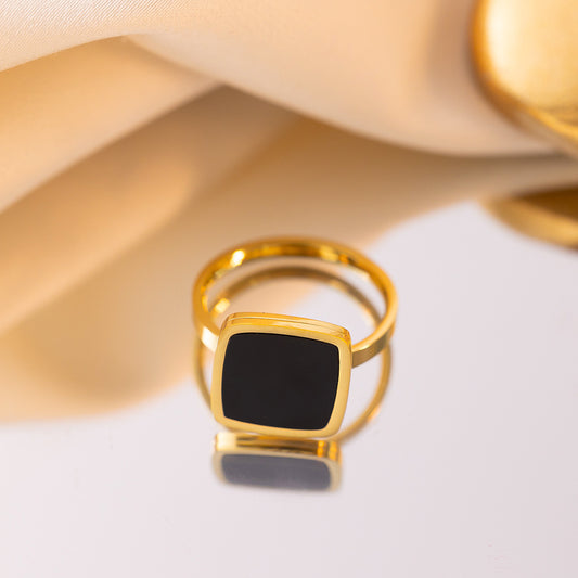 Midnight Square Ring
