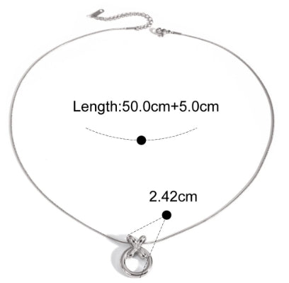 Knotted Circle Necklace