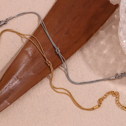 Love Knot Snake Chain Bracelet