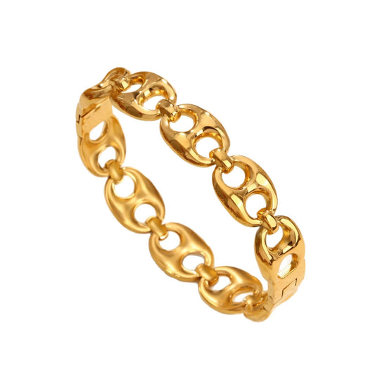 Puffed Link Chain Bracelet