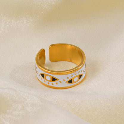 Black Celestial Evil Eye Ring
