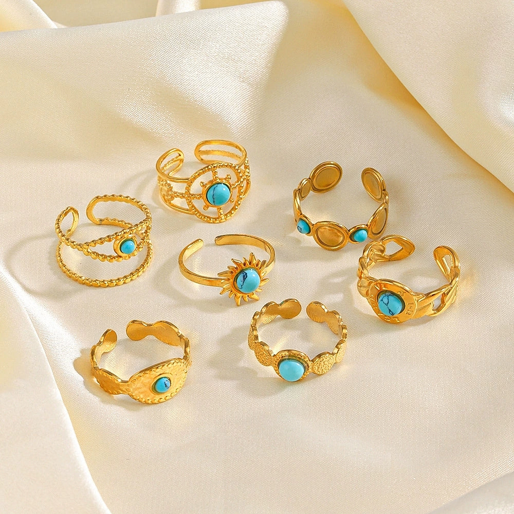 Turquoise Dreams Ring Set