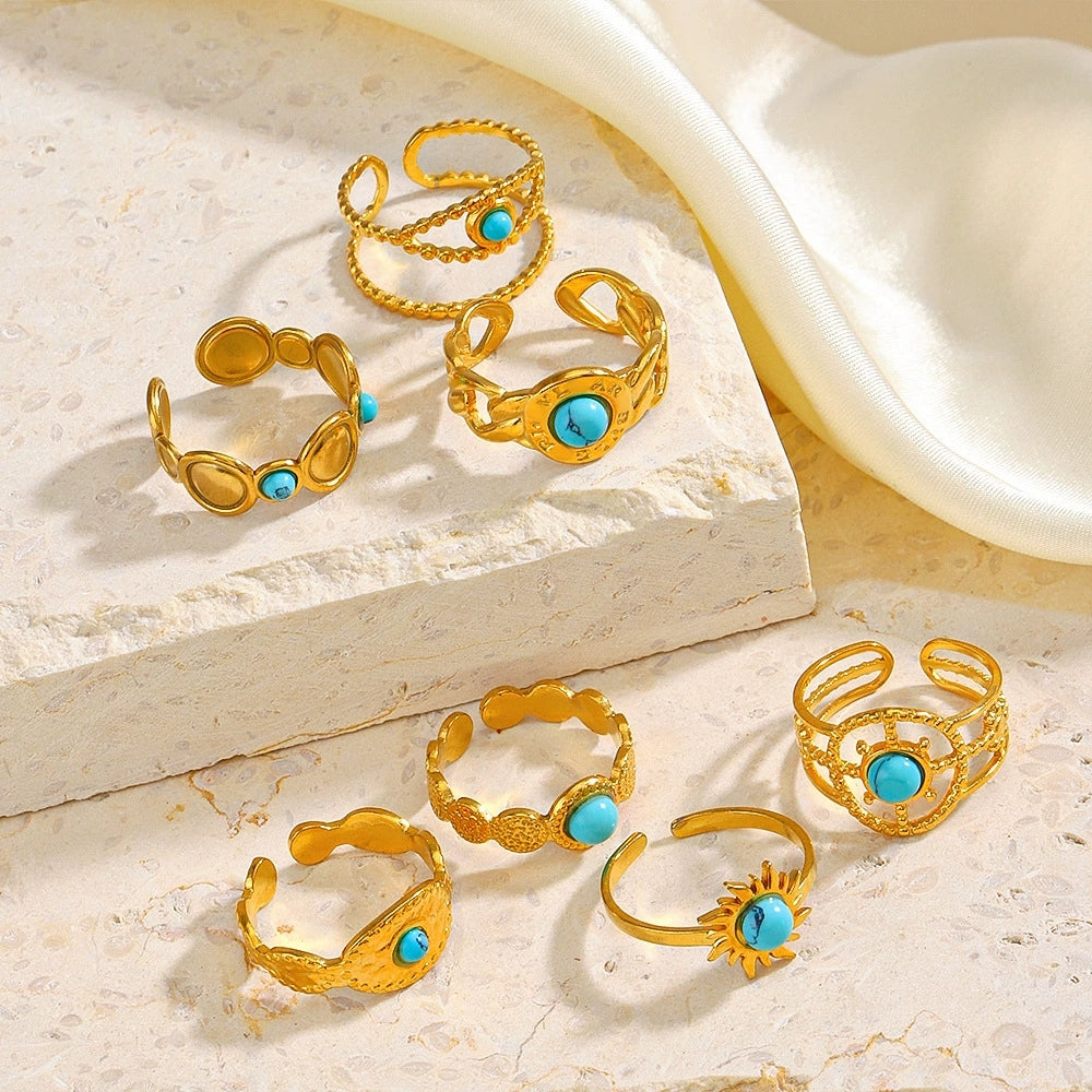 Turquoise Dreams Ring Set