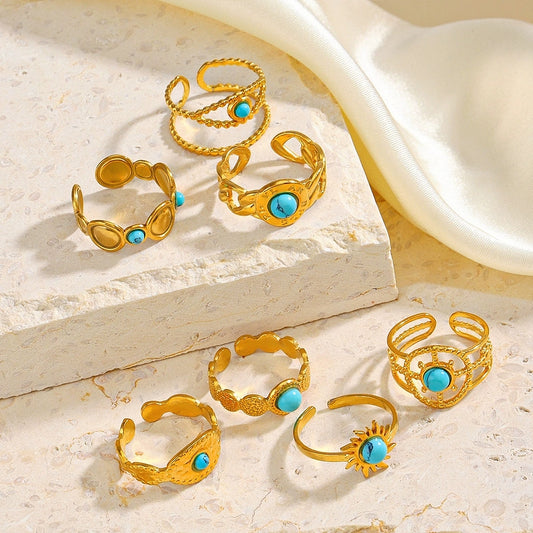 Turquoise Dreams Ring Set