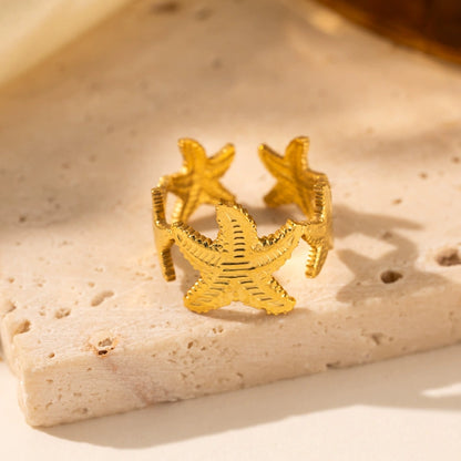 Starfish Crown Ring