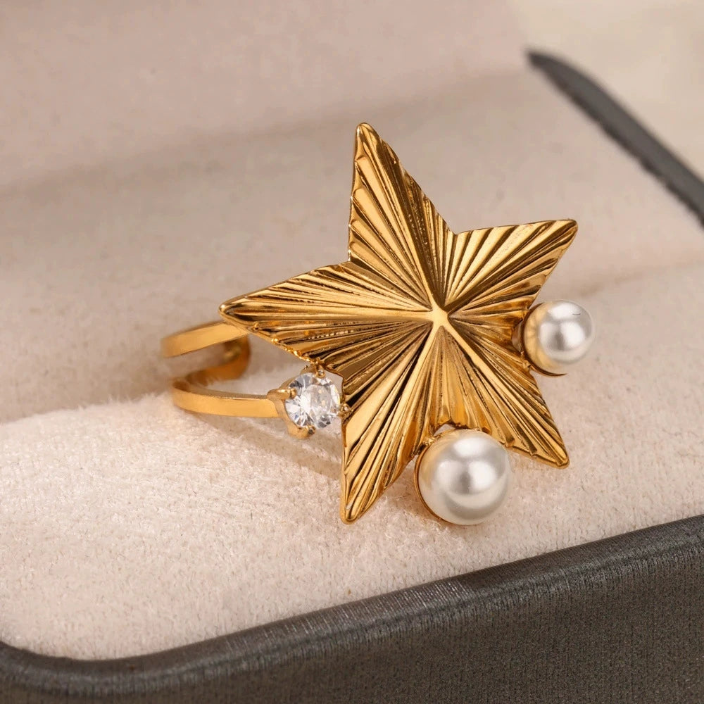 Pearl Star Ring