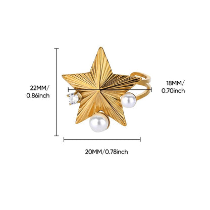 Pearl Star Ring