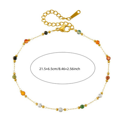 Rainbow Charm Anklet