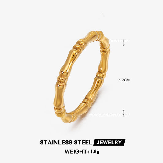 Bamboo  Double Joint Ring