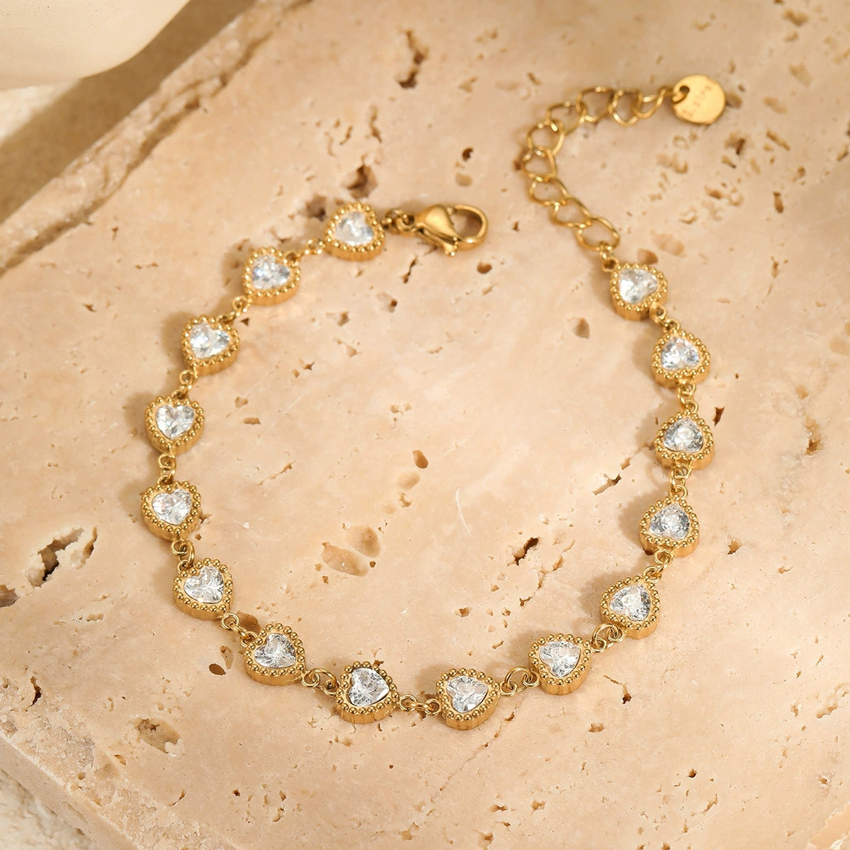 Sparkling Heart Bracelet