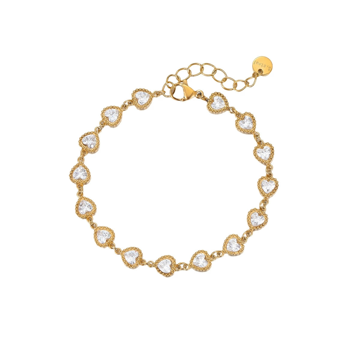 Sparkling Heart Bracelet